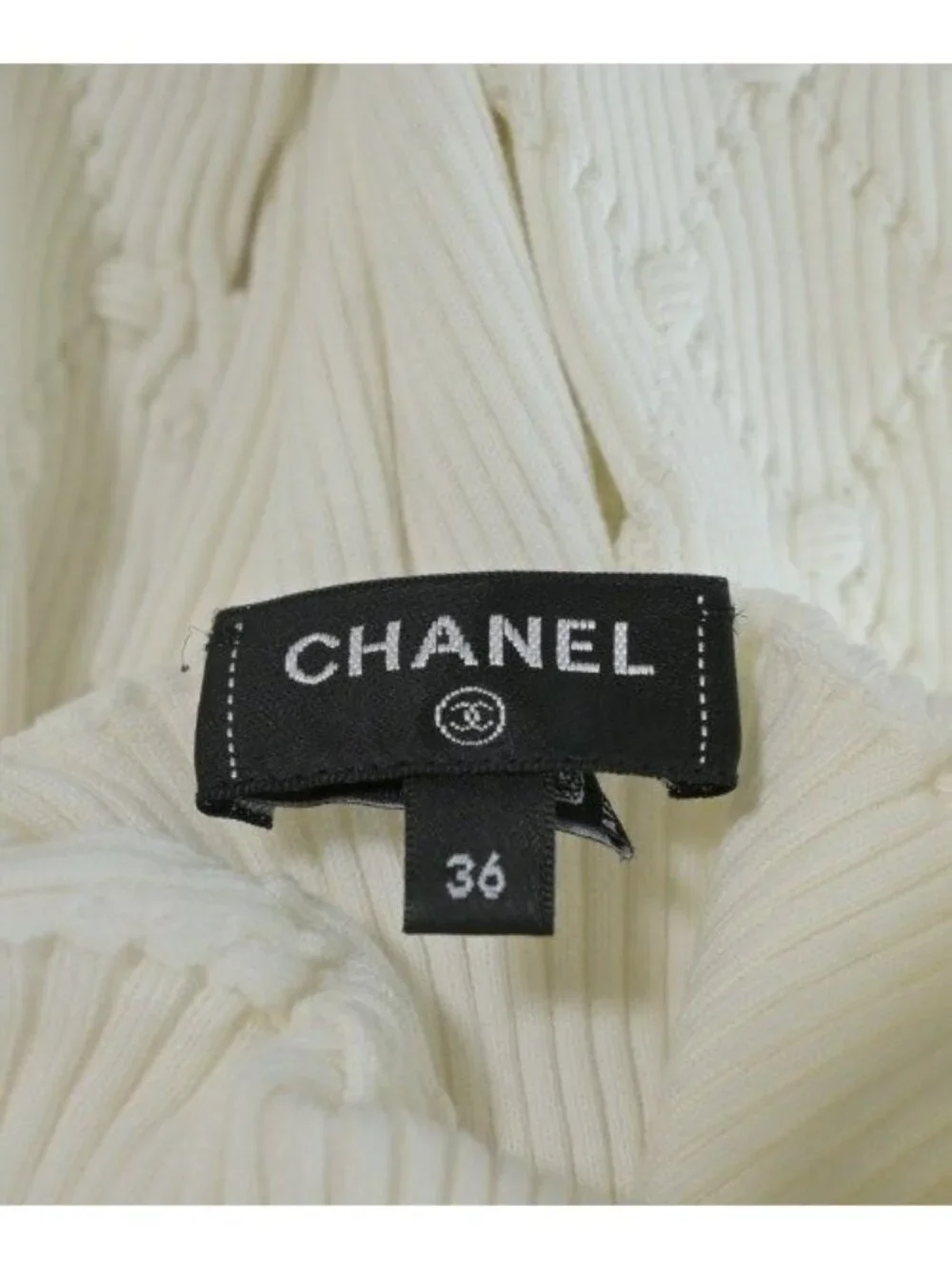 Chanel Knit Sweater White